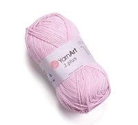 YarnArt Jeans Plus Yarn Cotton Blend Yarn - Knitting & Crochetting Soft Baby Yarn 55% Cotton 45% Acrylic, 100 g (3.5 oz), 160 m (174 yds), Yarn Weight : 4, (1 Skein) (74)