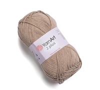 YarnArt Jeans Plus Yarn Cotton Blend Yarn - Knitting & Crochetting Soft Baby Yarn 55% Cotton 45% Acrylic, 100 g (3.5 oz), 160 m (174 yds), Yarn Weight : 4, (1 Skein) (48)