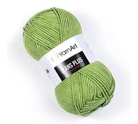 YarnArt Jeans Plus Cotton Blend Soft Baby Yarn 55% Cotton 45% Acrylic 100g 160m Yarn Size 4 (1 Ball) (69)