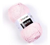 YarnArt Jeans Plus Yarn Cotton Blend Yarn - Knitting & Crochetting Soft Baby Yarn 55% Cotton 45% Acrylic, 100 g (3.5 oz), 160 m (174 yds), Yarn Weight : 4, (1 Skein) (18)