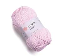 YarnArt Jeans Plus Yarn Cotton Blend Yarn - Knitting & Crochetting Soft Baby Yarn 55% Cotton 45% Acrylic, 100 g (3.5 oz), 160 m (174 yds), Yarn Weight : 4, (1 Skein) (18)