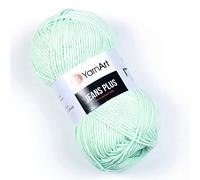 YarnArt Jeans Plus Yarn Cotton Blend Yarn - Knitting & Crochetting Soft Baby Yarn 55% Cotton 45% Acrylic, 100 g (3.5 oz), 160 m (174 yds), Yarn Weight : 4, (1 Skein) (79)