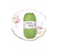 YarnArt Jeans Plus Yarn, Soft Cotton Blend, 100g, Knitting & Crochet (38)