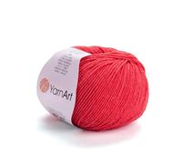 Yarnart Jeans & Amigurumi Cotton Yarn, 55% Cotton - 45% PAC (Poliacrylic), Color (26) for Knitting & Crocheting