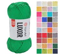 YarnArt Luxor Mercerized Cotton Yarn - 100% Giza Cotton, Smooth Texture, 50g (1.76 oz), 125m (136 yds), Lightweight Yarn for Summer Projects, Amigurumi, Baby Items, and Accessories (1236)
