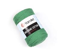 YarnArt Macrame Cotton - 80% Cotton, 20% Polyamide Macrame Cord, Medium Weight, 8.8 oz (250g), 246 yds - Knitting, Crochet & Unique Macrame Crafts(759-Forest Green)