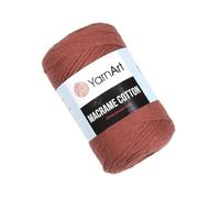 YarnArt Macrame Cotton - 80% Cotton, 20% Polyamide Macrame Cord, Medium Weight, 8.8 oz (250g), 246 yds - Knitting, Crochet & Unique Macrame Crafts - Terracotta