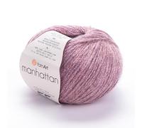 YARNART Manhattan - Glittery Knitting Yarn, Sparkle Yarn, Shiny Metallic Yarn, Wool Yarn, Acrylic Yarn, Fantasy Yarn, 1.76 Oz, 218.72 Yds (909)
