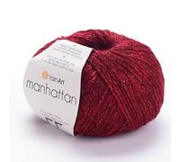 YARNART Manhattan - Glittery Knitting Yarn, Sparkle Yarn, Shiny Metallic Yarn, Wool Yarn, Acrylic Yarn, Fantasy Yarn, 1.76 Oz, 218.72 Yds (913)