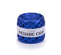 YarnArt Metallic Club Yarn - Super Bulky T-Shirt Yarn, 100% Polyester, 6.35 oz (180g), 60 yds (55m), Shiny Multicolor Thread for Handbags, Chic Night Bags, and Crochet Projects (8118)