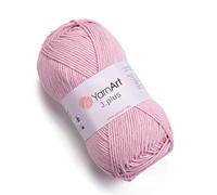 YarnArt Jeans Plus Yarn Cotton Blend Yarn - Knitting & Crochetting Soft Baby Yarn 55% Cotton 45% Acrylic, 100 g (3.5 oz), 160 m (174 yds), Yarn Weight : 4, (1 Skein) (83)