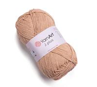 YarnArt J.Plus Cotton Blend Yarn - Knitting & Crochetting Soft Baby Yarn 55% Cotton 45% Acrylic, 100 g (3.5 oz), 160 m (174 yds), Weight : 4, (1 Skein)