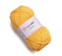 YarnArt Jeans Plus Yarn Cotton Blend Yarn - Knitting & Crochetting Soft Baby Yarn 55% Cotton 45% Acrylic, 100 g (3.5 oz), 160 m (174 yds), Yarn Weight : 4, (1 Skein) (35)