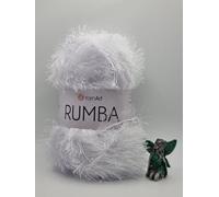 YarnArt Rumba Eyelash Yarn, Soft Fluffy Fancy Yarn for Crochet and Knitting (101)