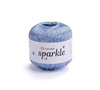 YarnArt Sparkle - Metallic Glitter Fine Lightweight Yarn for Crochet & Knitting, Amigurumi, Cardigans, Shawls, Bag Making, Soft Craft (1318)