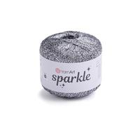 YarnArt Sparkle - Metallic Glitter Fine Lightweight Yarn for Crochet, Knitting, Amigurumi, Cardigans, Shawls, Bag Making - Soft Craft (1303)