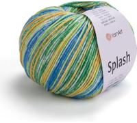 YarnArt Jeans Splash - Variegated Sport Yarn, 55% Cotton 45% Acrylic, 1 Skein/Ball 50g 174yds, Soft Cotton Yarn for Crochet, Knitting, Amigurumi, Baby Clothes, Lightweight & Durable (957)