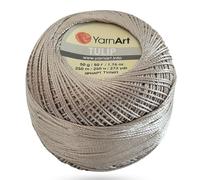 Yarnart Tulip 100% Microfiber Thread - Soft, Durable, Multi-Purpose Sewing Thread, Ideal for Embroidery and Crafts 50 gr - 250m - Variegated Pastels Yarn (405)
