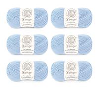 Yarnger DK Acrylic Yarn, 6x50g Double Knitting Yarn, Sky Blue | Soft & Durable DK Yarn | 100% Acrylic Yarn | Knitting & Crochet Yarn for Blanket / Granny Square