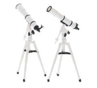 YARNOW 1:12 Scale Mini Telescope for Dollhouse 2pcs Plastic Astronomical Telescope Model Tripod Diy Miniature House Kit Accessory