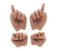 YARNOW 1/6 Scale Action Figures Hands Tiny Doll Hand Replacements Realistic Little Doll for Miniature Stuff Accessories for Making and Display