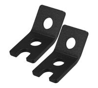 YARNOW 1 Pair Motorcycle Light Mounting Bracket in Black Aluminum Alloy for Easy Installation and Aesthetic Enhancement Sleek Tail Light or Flag Pole Mount Brackets