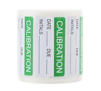 YARNOW 1 Roll 300Pcs Writable Calibration Label Green Adhesive Paper Fade-Resistant Quality Control Sticker for Manufacturing Pallets