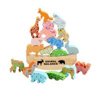 YARNOW 1 Set Animal Balance Building Blocks Game Educational for Early Learning and Creative Design for Imagination and Social Skills Development Safe Edges for Hassle Play for