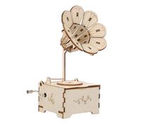 YARNOW 1 Set DIY Music Box Retro Wooden Musical Box Kit for Self Assembling Ornament Enhance Concentration Hand Eye Coordination Creative for Boys