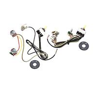 YARNOW 1 Set Electric Guitar Wiring Harness Bk Potentiometer Yellow Cap Switch Durable Parts for DIY Guitarists and Music Lovers Compatible with Electric Guitars