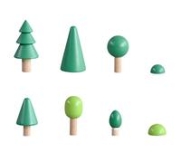 YARNOW 1 Set Forest Wooden Block Tree Puzzle for Natural Solid Safe and Engaging Early Learning Building Blocks for Intelligence Development