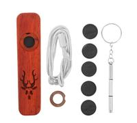YARNOW 1 Set Kazoo for Adult: Woodwind Musical Instrument - Engraved Wood Flute with Diaphragms for Adults Backpacking Guitar Accompaniment Camping Essentials