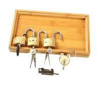 YARNOW 1 Set Locks with Keys Educational Early Learning Montessori Teaching Aid for Develop Hand Eye Coordination Problem Solving and Creativity