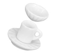 YARNOW 1 Set Miniature Doll House Kitchen Props Coffee Mugs Plates and Bowls for Pretend Play and Collecting Craftsmanship for Enthusiasts