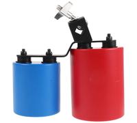 YARNOW 1 Set Mounted Twin Cowbell, High and Middle Tone Cowbell, Bicolor Double Sound Cow Bell, Jam Block Rhythm Percussion Instrument for Concert Performance