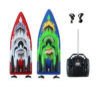 YARNOW 1 Set Remote Control Boat Ship Professional Quadrocopter Water Model High Boat Green