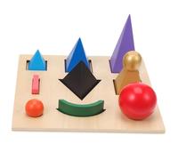 YARNOW 1 Wooden Cognitive Jigsaw for Montessori Stereoscopic Symbols Enhance Recognition and Cognitive Skills