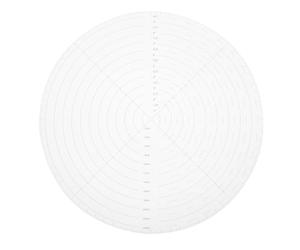 YARNOW 10-inch Acrylic Quilting Ruler with Circular Center Design, Visibility and Portable Sewing Template for Crafting and Patchwork Drawing Tools