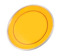YARNOW 10 Inch Snare Drum Head for Percussion Instruments with Double Layer Oil Skin Design, Metal Material, Orange Colour, Richer Tone and Wear-resistant, for Professional Performances
