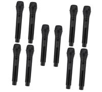 YARNOW 10 Pcs Microphone Realistic Pretend Microphone Prop for Stage Performance Lip Sync Cosplay Party Favor for Boys and Safe Smooth Edges Portable Fun Gift