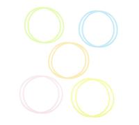 YARNOW 10 Pcs Stretchy Silicone Jelly Bracelets Glow the Dark Wristbands for Adults for Retro Theme Parties Birthdays and Festivals