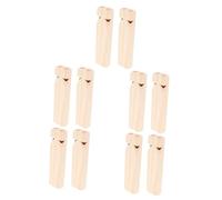 YARNOW 10 pcs Wooden Train Whistle Unpainted DIY Music Instruments for Smooth Wood Material Charming Design Encouraging Musical Interest and Artistic Development