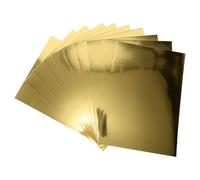YARNOW 10 Sheets Gold A4 Metallic Mirror Cardstock Paper with Sleek Mirror Finish, Versatile for DIY Projects and Birthday Party Decorations, for Card Making and Crafting