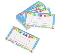 YARNOW 100 Pcs Scratch off Raffle Cards Creative Design Paper Easy to Use Multiple Uses Classroom Motivation Rewards and Teachers