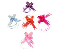 YARNOW 1000pcs Plastic Pull Bows for Gift Wrapping, Practical and Decorating Present Pull Flower Ornaments, for Parties and Wedding Decorations