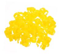 YARNOW 100pcs 16mm Open Clip Chicken Leg Bands for Poultry Identification, Adjustable Bird Rings for Chickens Ducks Geese, Suitable for Small to Medium Birds Random Color