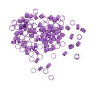 YARNOW 100pcs Bird Leg Bands Clip Quail Foot Rings Numbered Identification Ring for Pigeon Racing