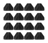 YARNOW 100pcs Black Corner Guards Plastic Box Protectors for Furniture and Packaging Hard Bumper Edge Protection for Home Office School Safety and Shipping