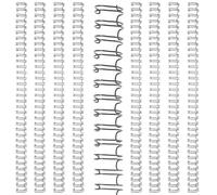 YARNOW 100pcs Black Iron Loose Leaf Binder Rings for Notebook Binding, Firm and Easy to Use Binder Accessory, for Students and Teachers Organizing Pages