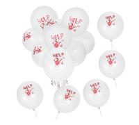 YARNOW 100Pcs Bloody Handprint Latex Balloons Halloween Horror Birthday Decorations Scary Party Favor Supply for Wall Door Tree Window Festive Atmosphere